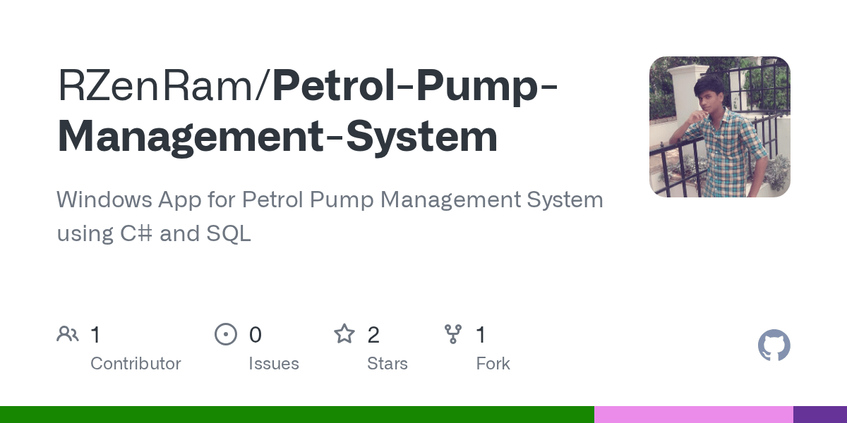 GitHub RZenRam/PetrolPumpManagementSystem Windows App for Petrol Pump Management System
