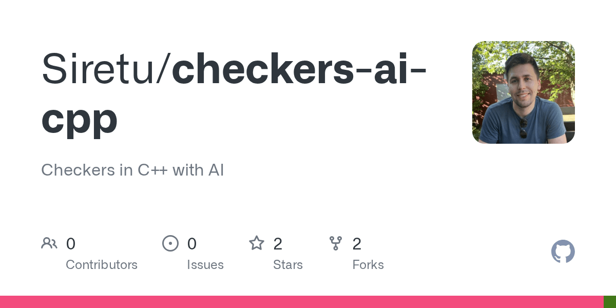 GitHub Siretu/checkersaicpp Checkers in C++ with AI