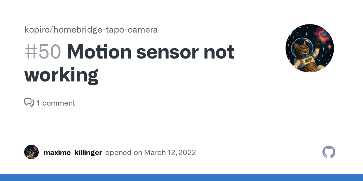 Motion sensor not working · Issue 50 · kopiro/homebridgetapocamera