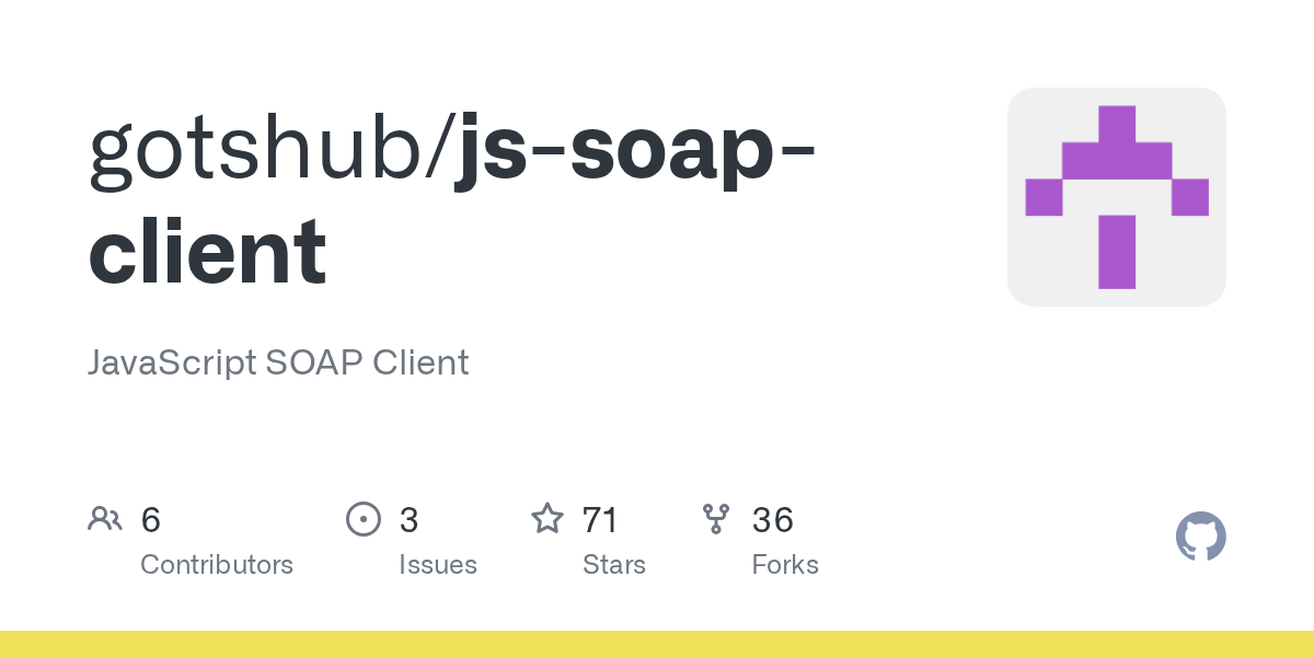 GitHub gotshub/jssoapclient JavaScript SOAP Client