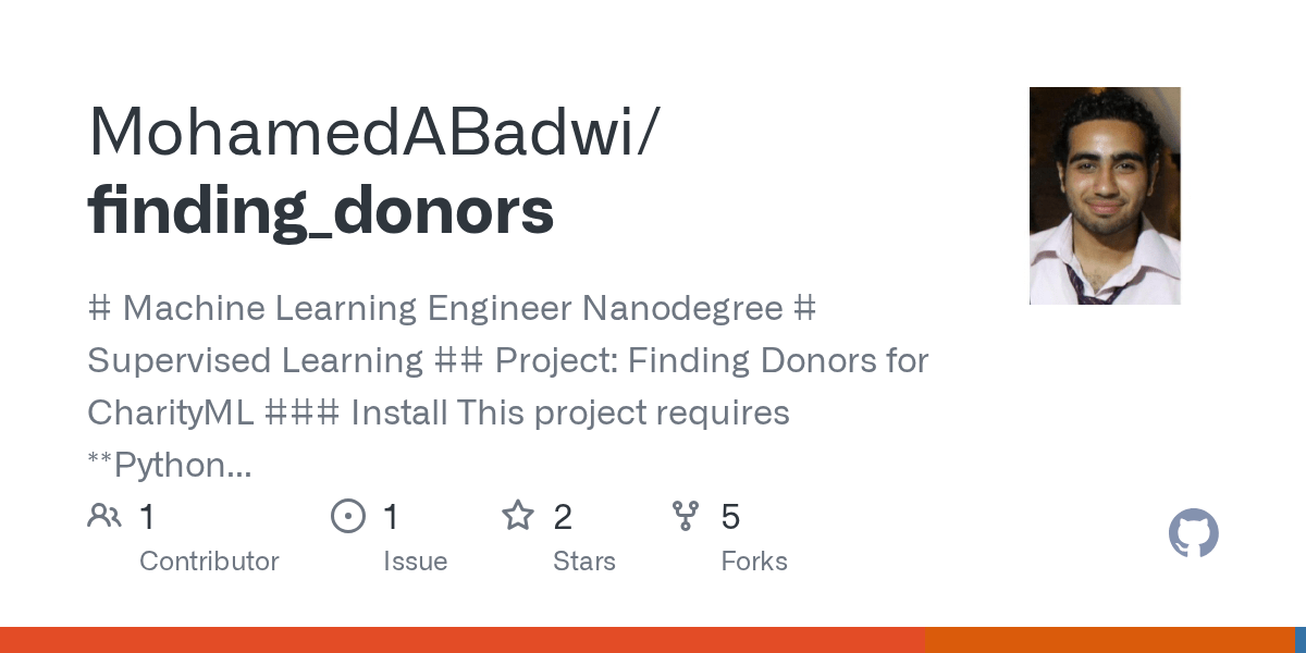GitHub MohamedABadwi/finding_donors Machine Learning Engineer