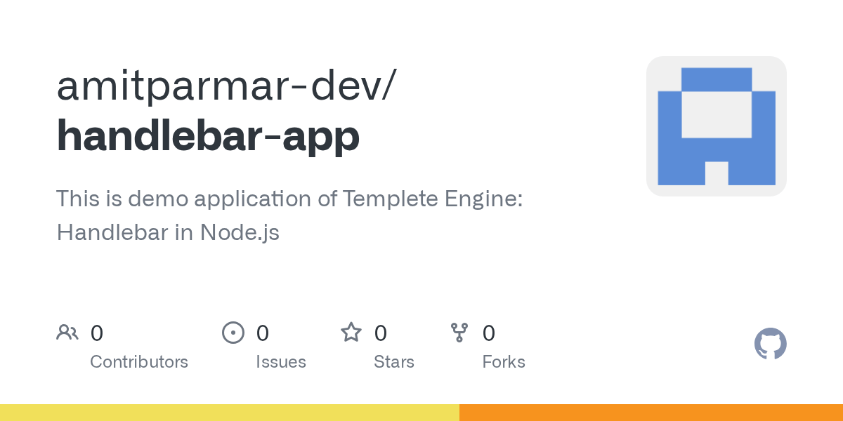 GitHub amitparmardev/handlebarapp This is demo application of