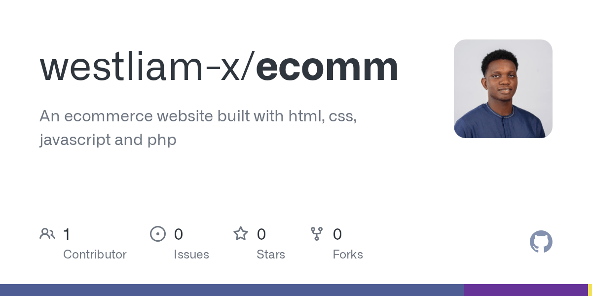 GitHub An website built with html, css
