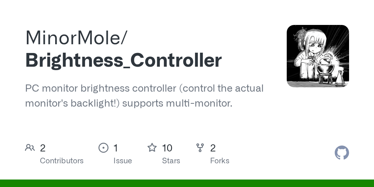 GitHub MinorMole/Brightness_Controller PC monitor brightness