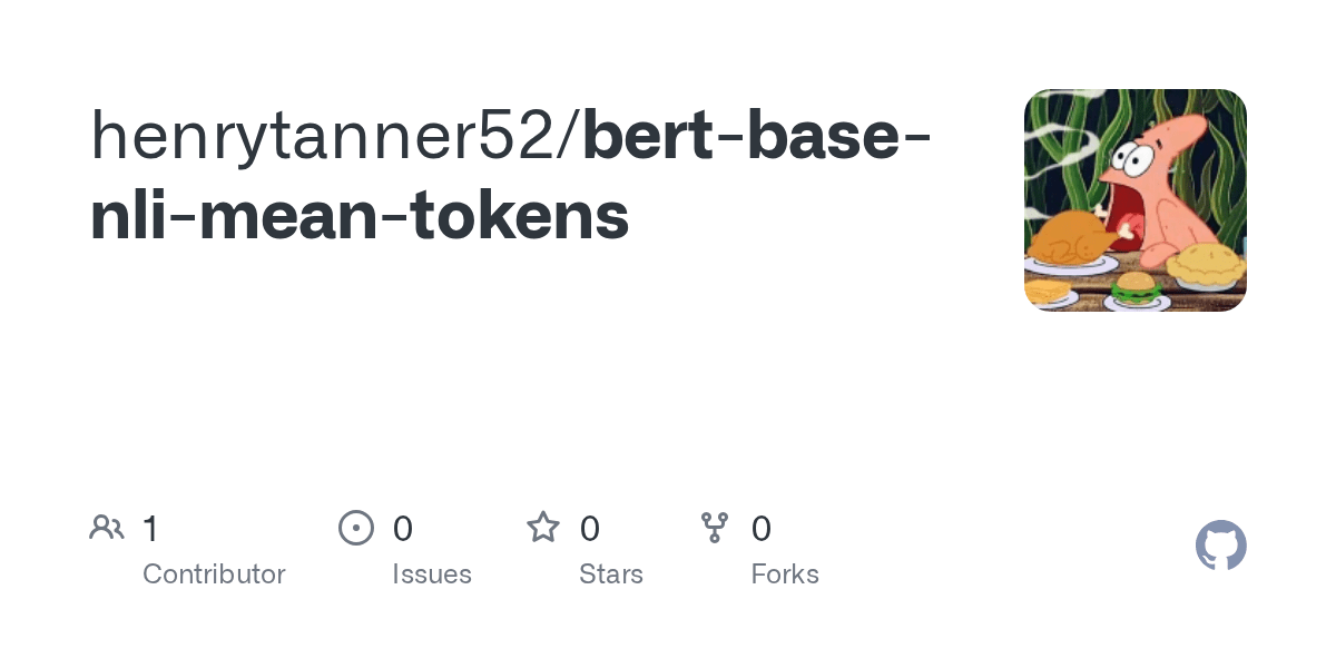 GitHub henrytanner52/bertbasenlimeantokens
