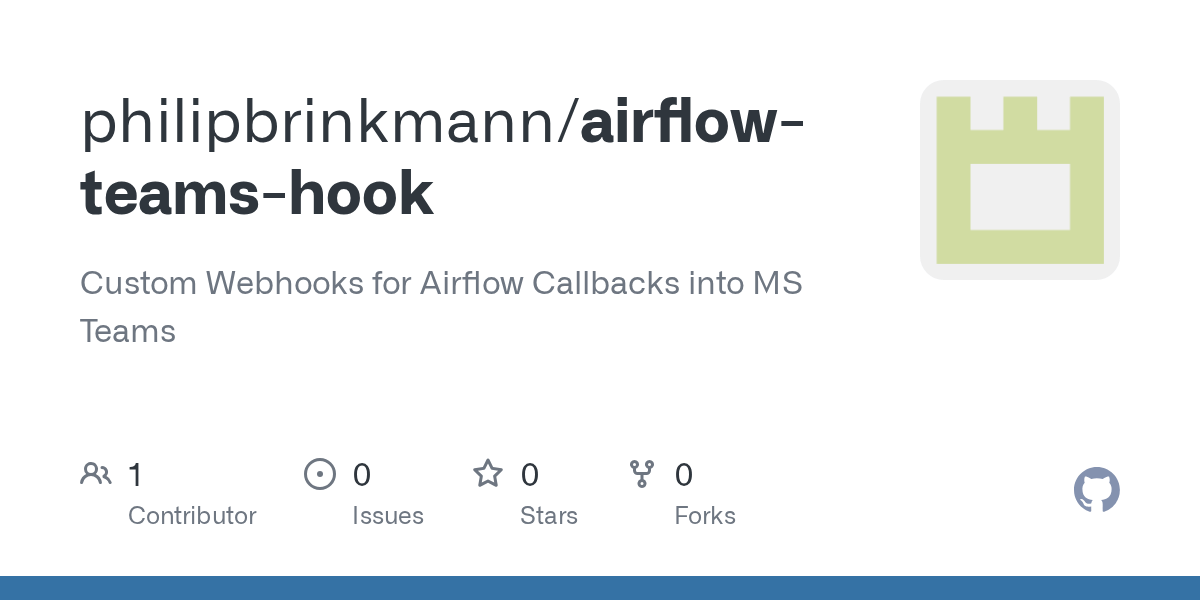 GitHub philipbrinkmann/airflowteamshook Custom hooks for