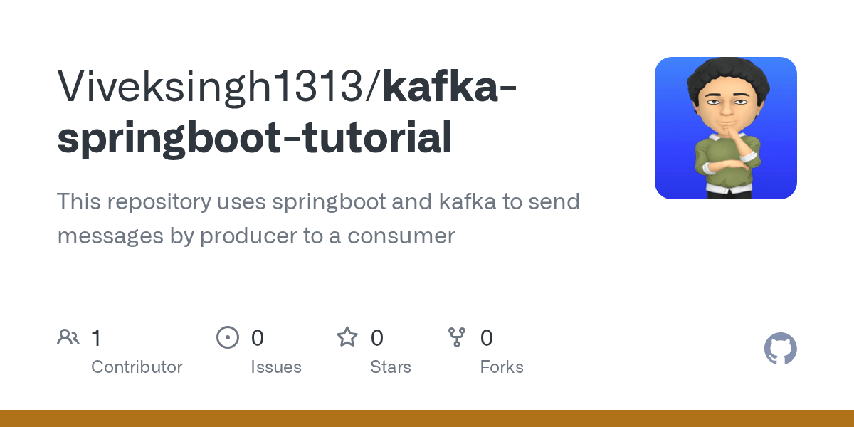 GitHub Viveksingh1313/kafkaspringboottutorial This repository uses