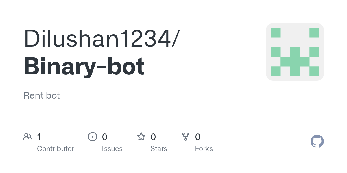 GitHub Dilushan1234/Binarybot Rent bot