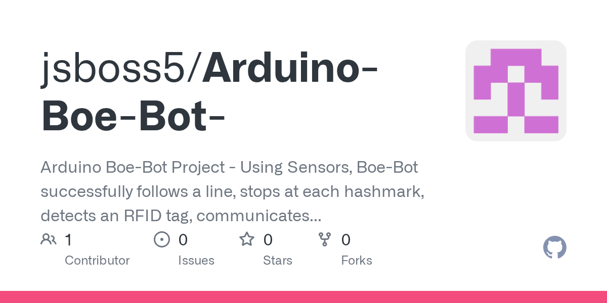 GitHub jsboss5/ArduinoBoeBot Arduino BoeBot Project Using