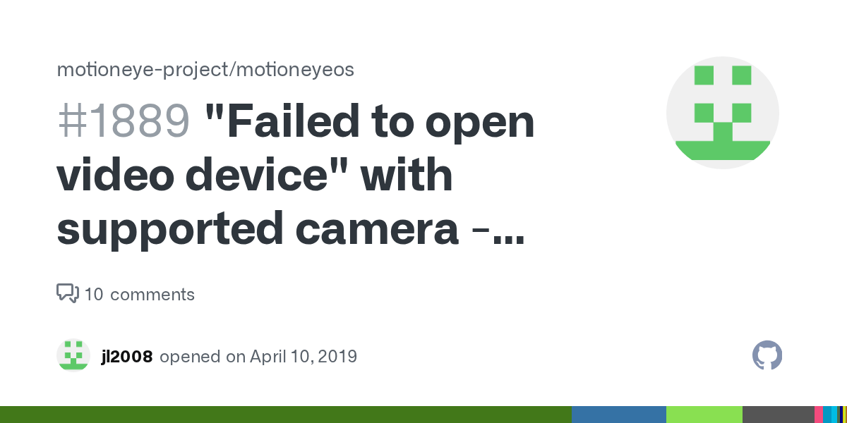 "Failed to open video device" with supported camera device id