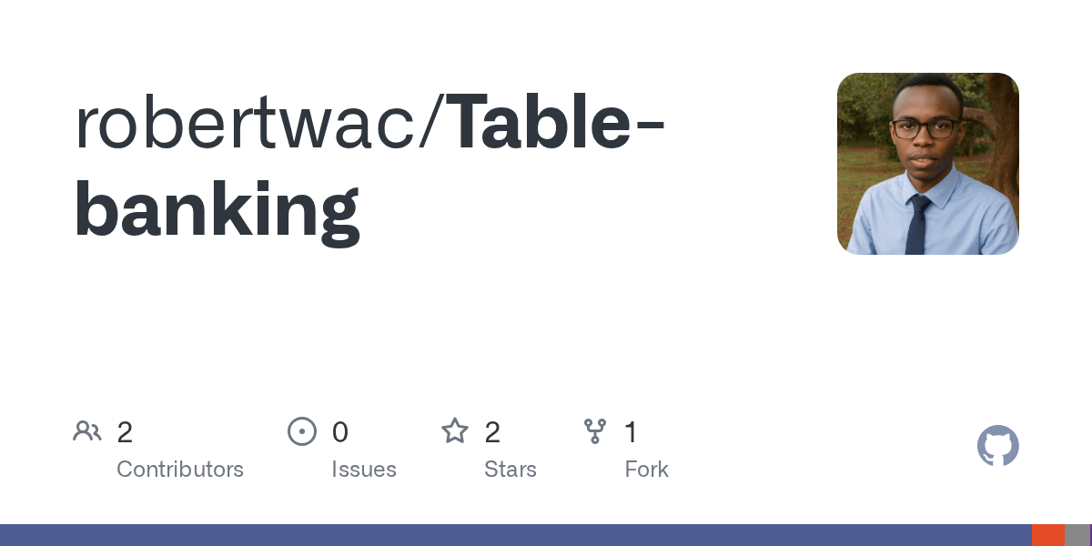 GitHub robertwac/Tablebanking