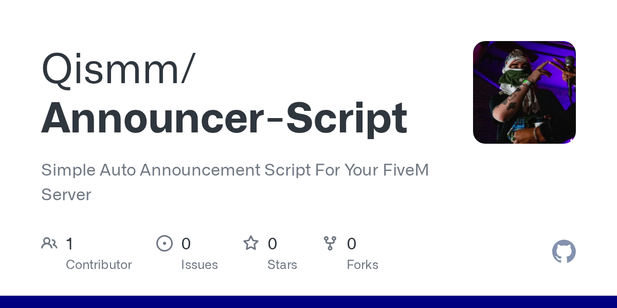GitHub Qismm/AnnouncerScript Simple Auto Announcement Script For
