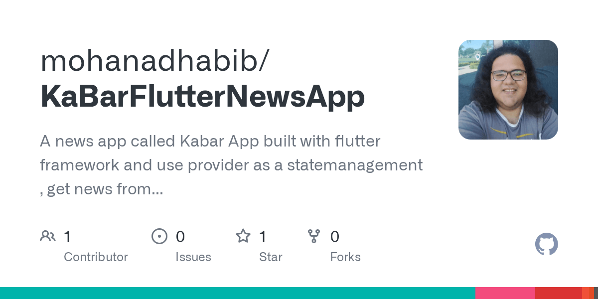 GitHub mohanadhabib/KaBarFlutterNewsApp A news app called Kabar App