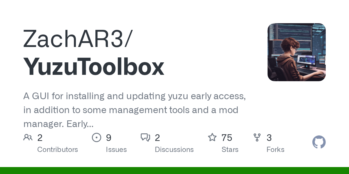 GitHub ZachAR3/YuzuToolbox A GUI for installing and updating yuzu early access, in addition