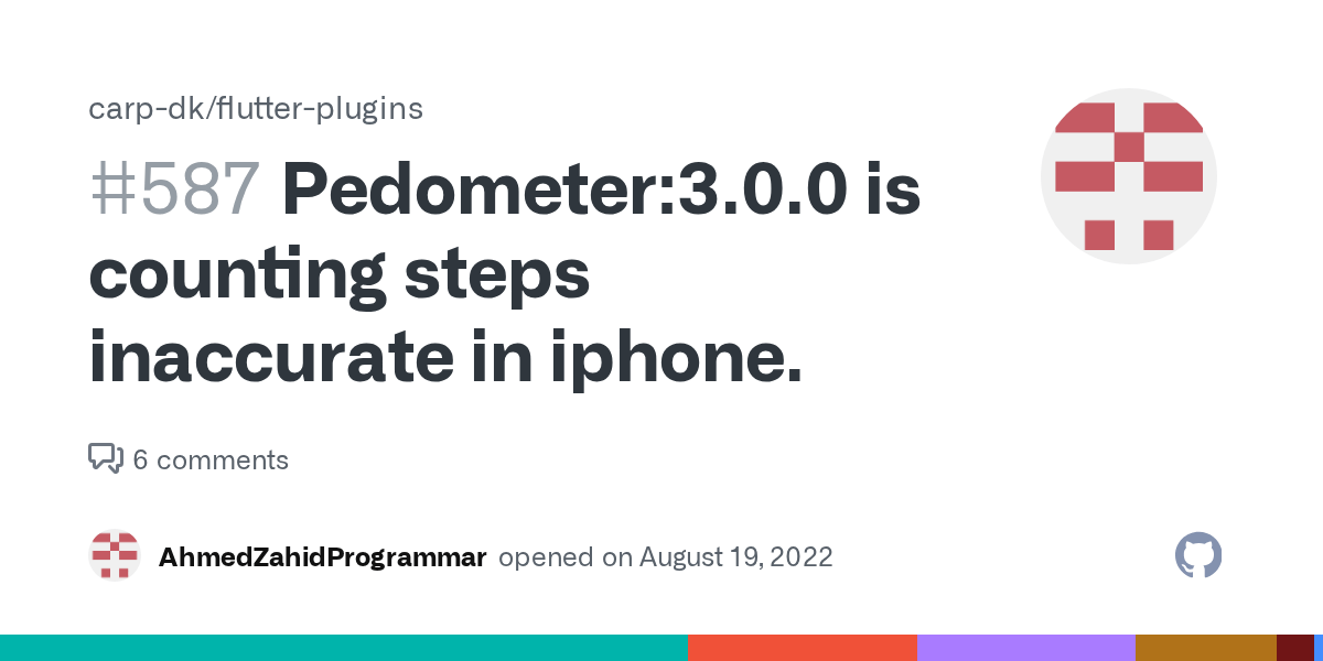 Pedometer3.0.0 is counting steps inaccurate in iphone. · Issue 587 · cphcachet/flutter
