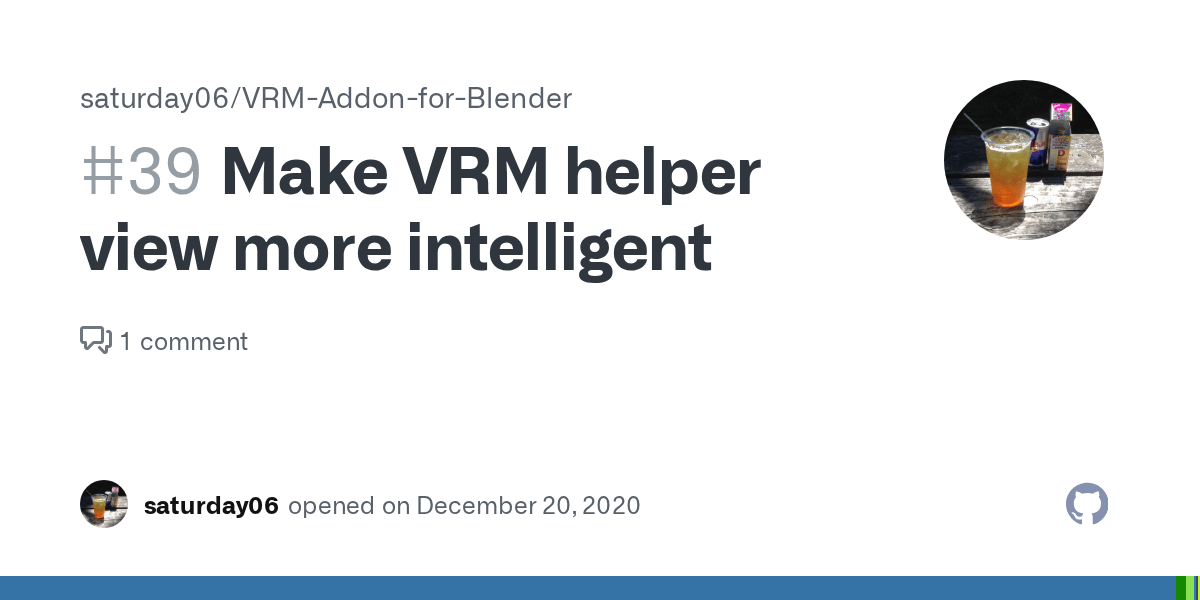 Make VRM helper view more intelligent · Issue 39 · saturday06/VRM