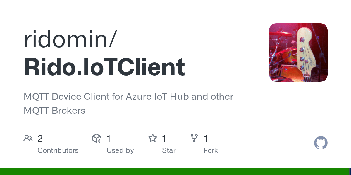 GitHub ridomin/Rido.IoTClient MQTT Device Client for Azure IoT Hub and other MQTT Brokers