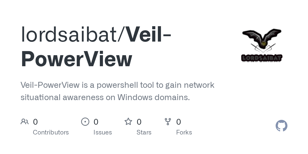 GitHub lordsaibat/VeilPowerView VeilPowerView is a powershell tool