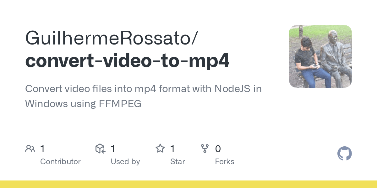 GitHub GuilhermeRossato/convertvideotomp4 Convert video files