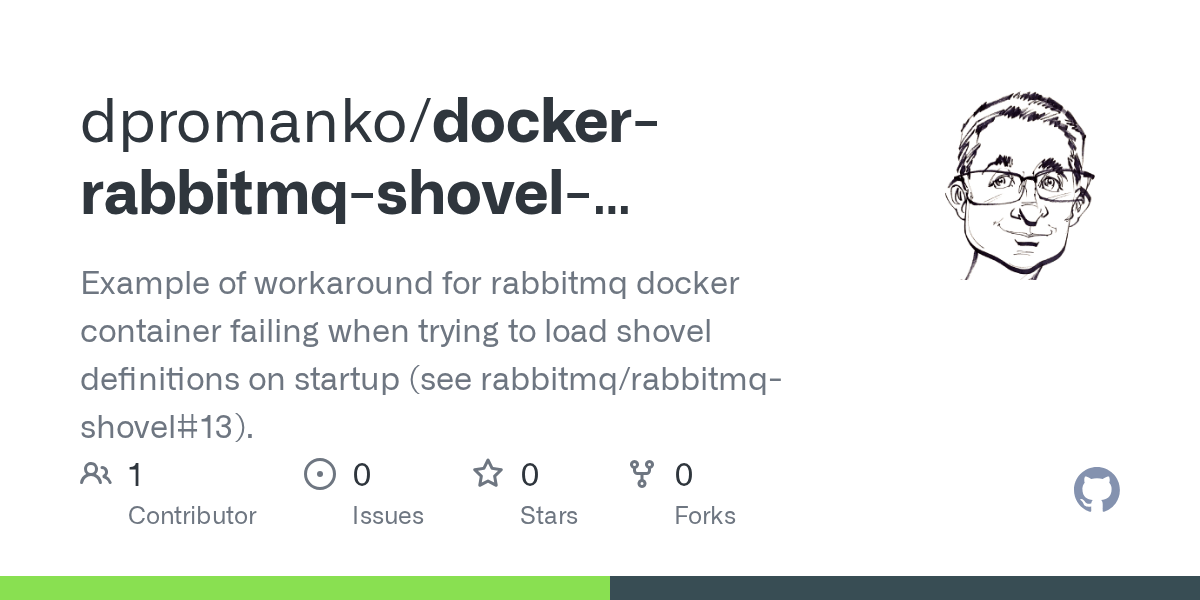GitHub dpromanko/dockerrabbitmqshoveldefinitions