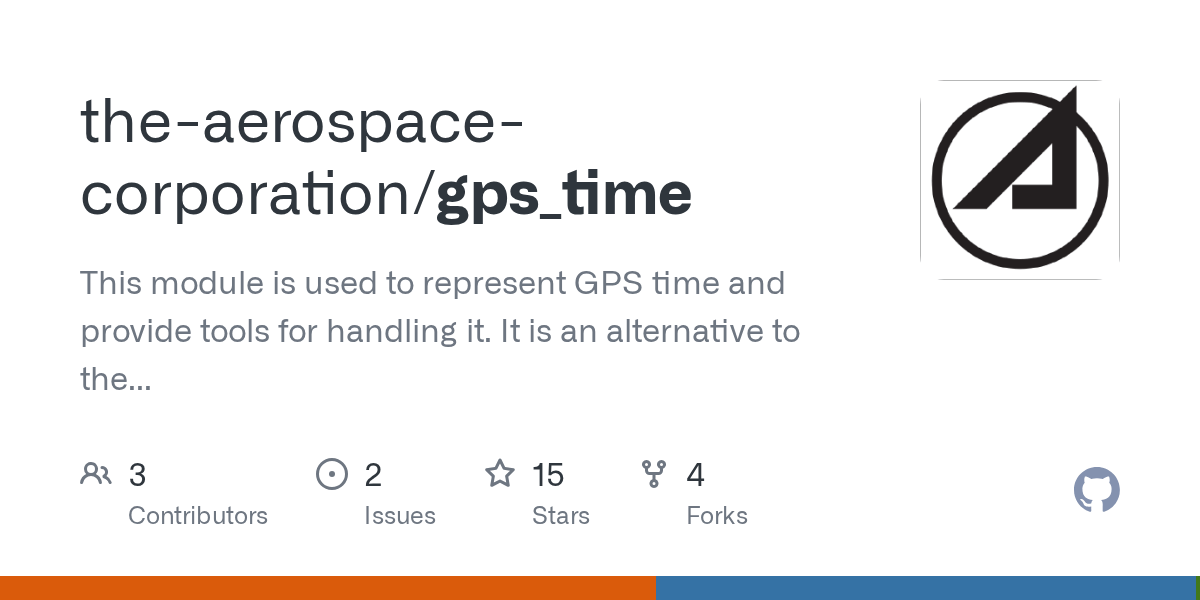GitHub theaerospacecorporation/gps_time This module is used to