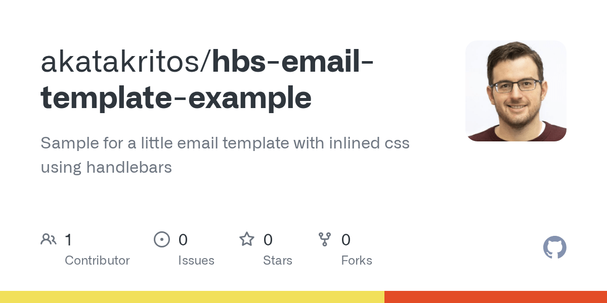 GitHub akatakritos/hbsemailtemplateexample Sample for a little