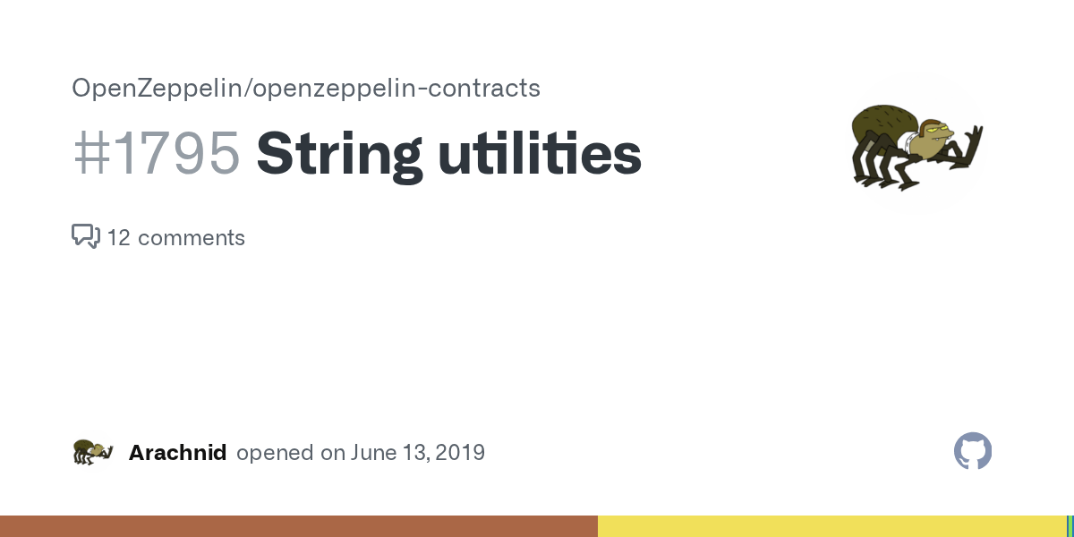 String utilities · Issue 1795 · OpenZeppelin/openzeppelincontracts