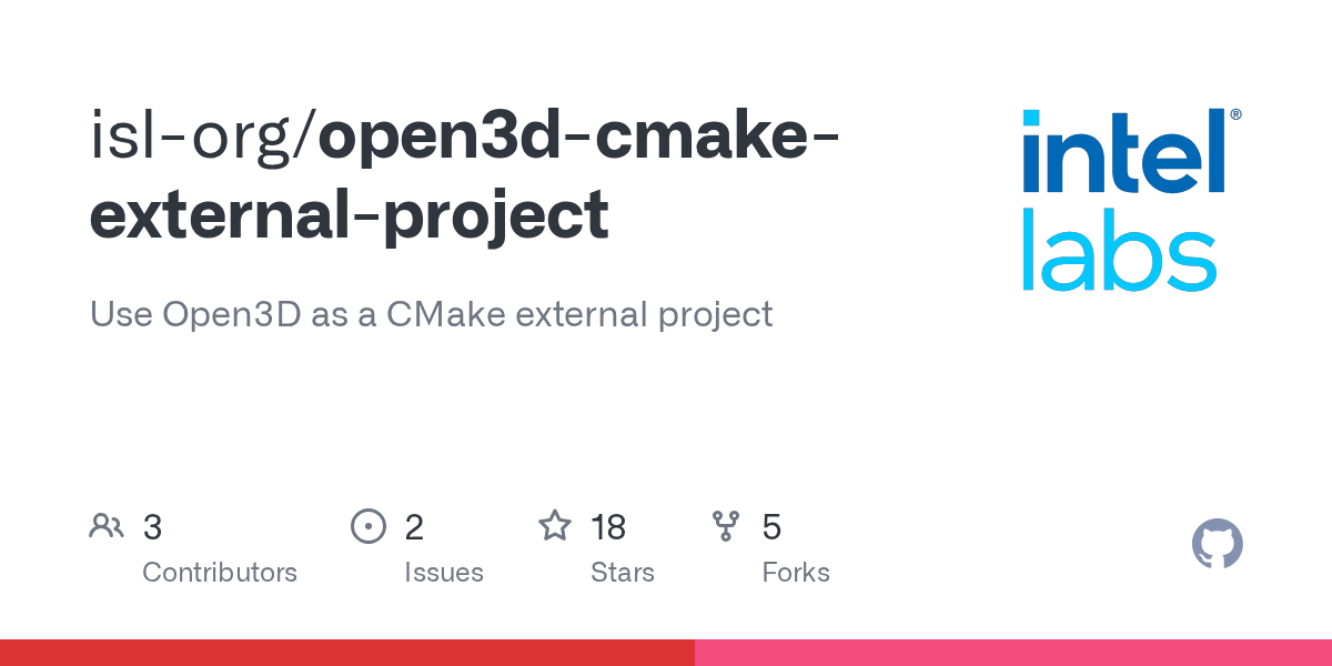 GitHub Use Open3D as a CMake