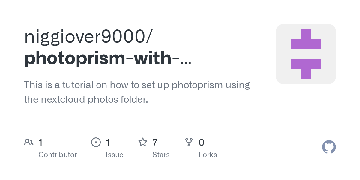 GitHub niggiover9000/photoprismwithnextcloudtutorial This is a