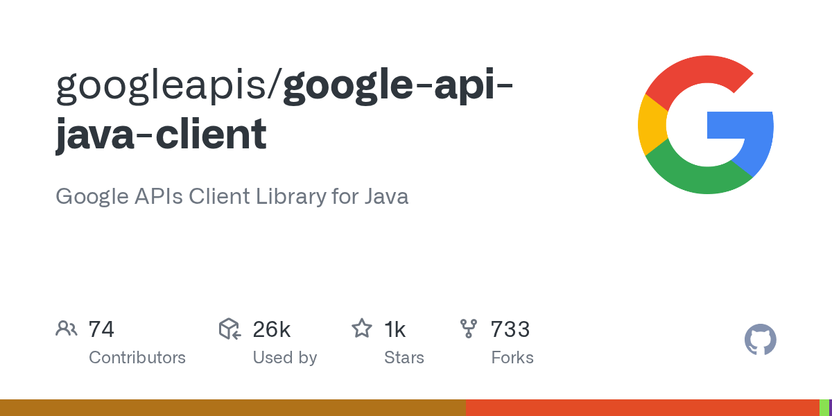 GitHub googleapis/googleapijavaclient Google APIs Client Library