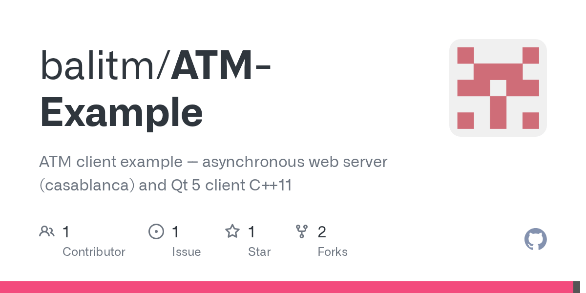 GitHub balitm/ATMExample ATM client example asynchronous web
