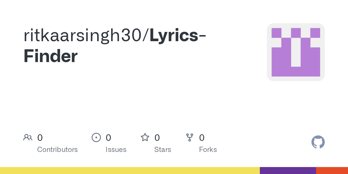 GitHub Razzboy30/LyricsFinder