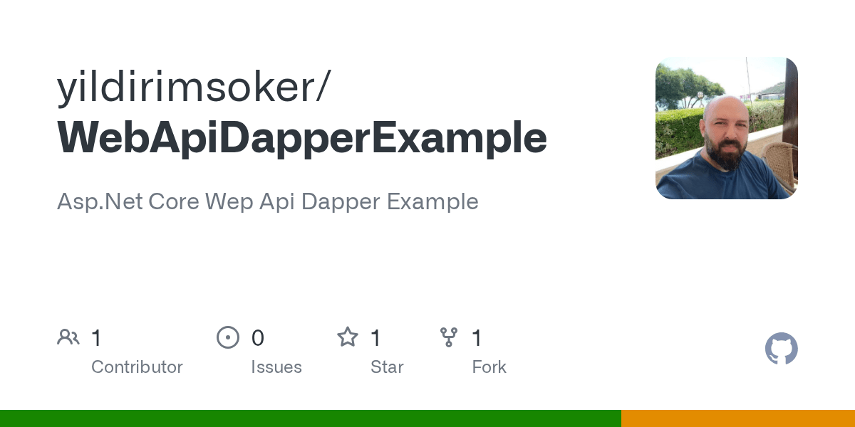 GitHub yildirimsoker/WebApiDapperExample Core Wep Api Dapper