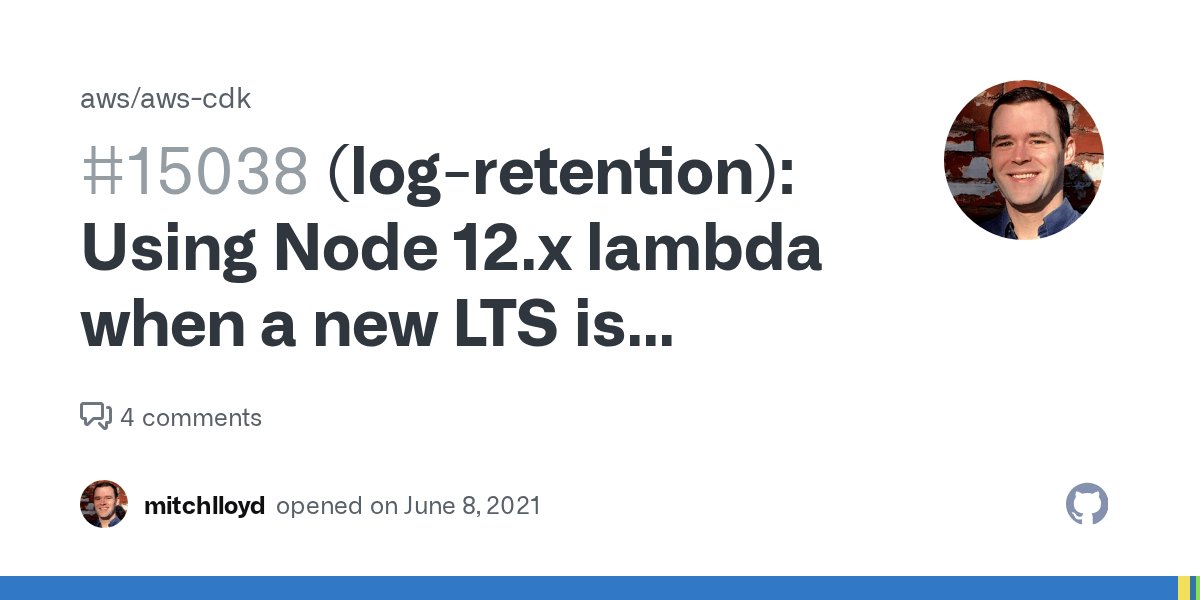 (logretention) Using Node 12.x lambda when a new LTS is available
