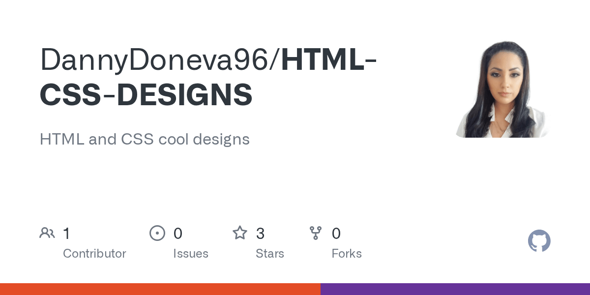 GitHub DannyDoneva96/HTMLCSSDESIGNS HTML and CSS cool designs