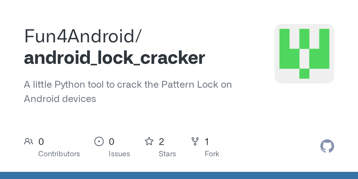 GitHub Fun4Android/android_lock_cracker A little Python tool to