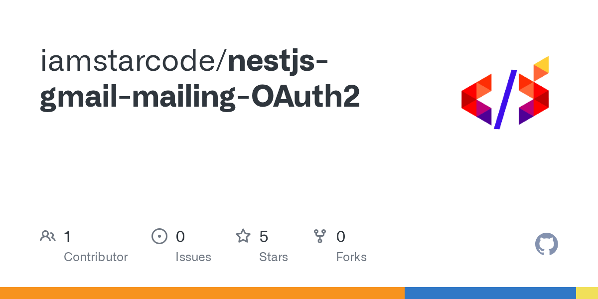 GitHub iamstarcode/nestjsgmailmailingOAuth2