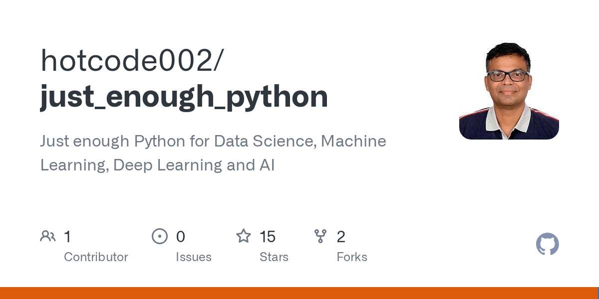 GitHub ajaytech002/just_enough_python Just enough Python for Data