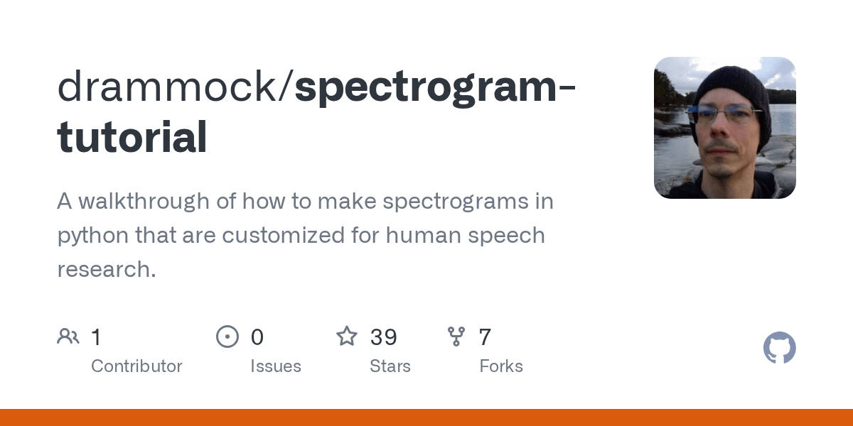 GitHub drammock/spectrogramtutorial A walkthrough of how to make