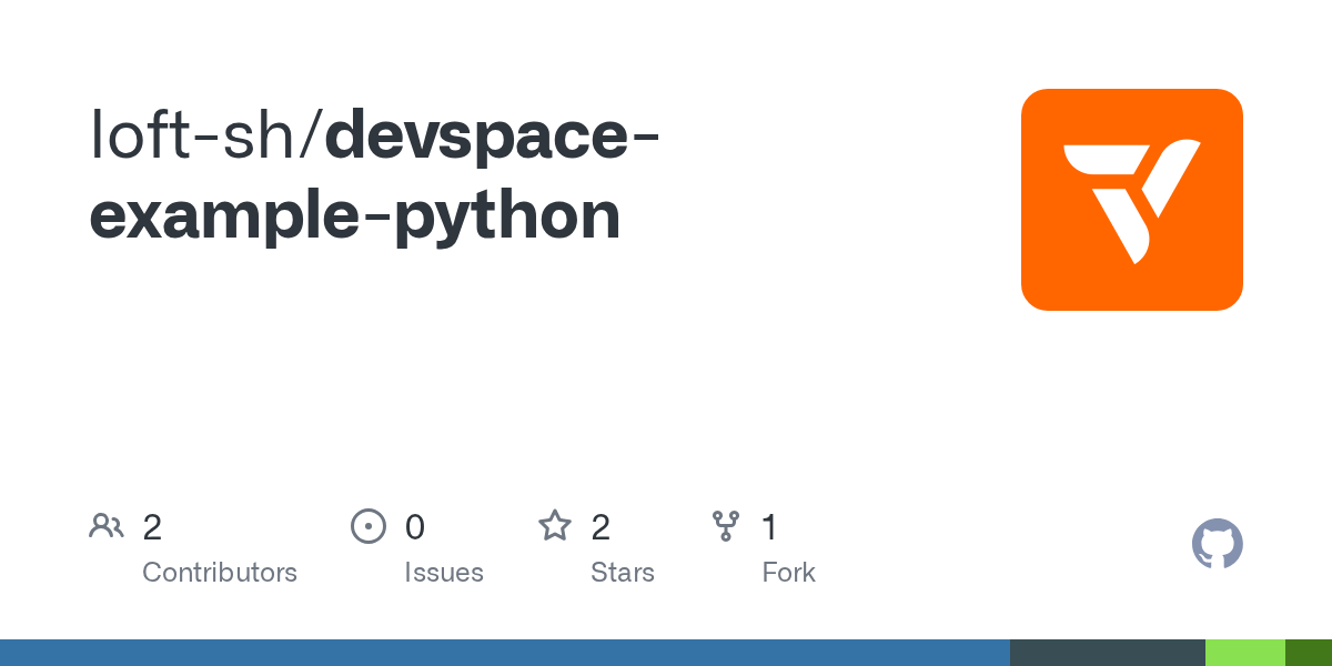 GitHub loftsh/devspaceexamplepython