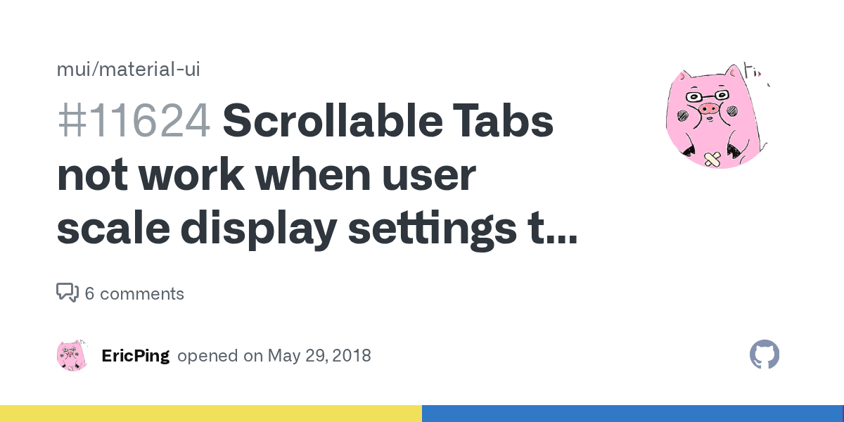 Scrollable Tabs not work when user scale display settings to 125