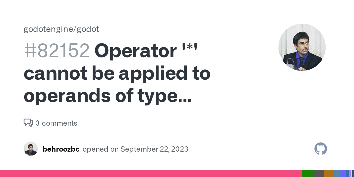 Operator '*' cannot be applied to operands of type 'double' and