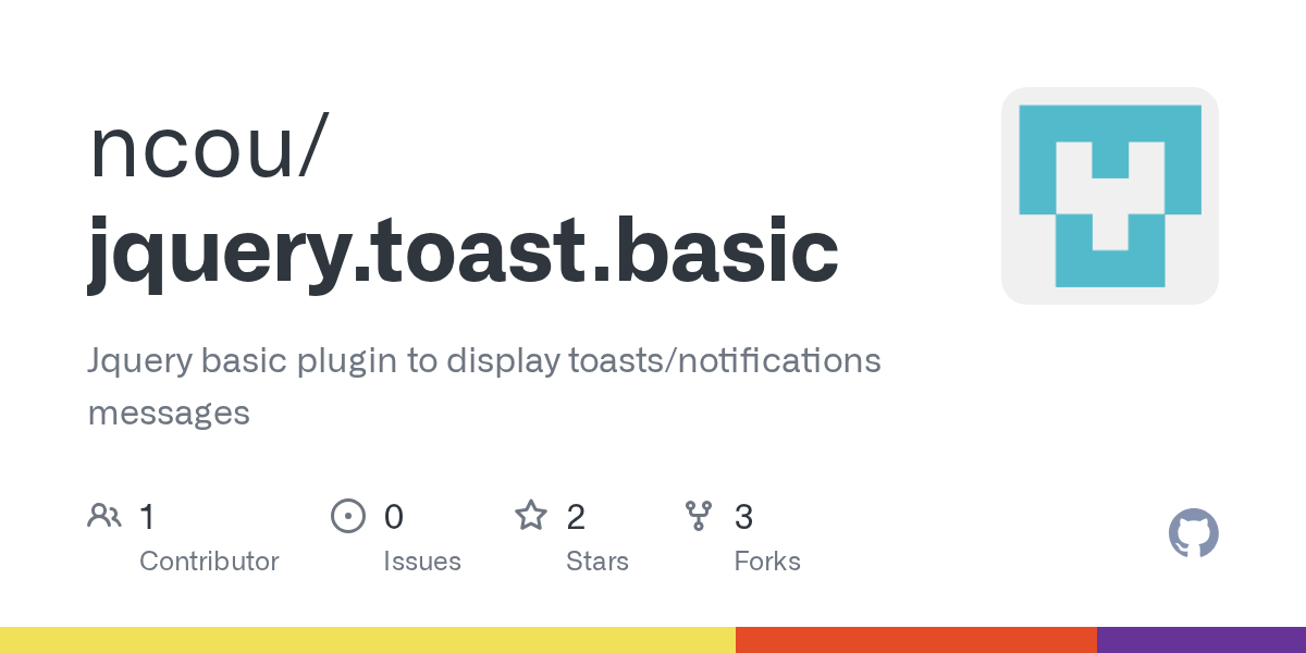 GitHub ncou/jquery.toast.basic Jquery basic plugin to display toasts