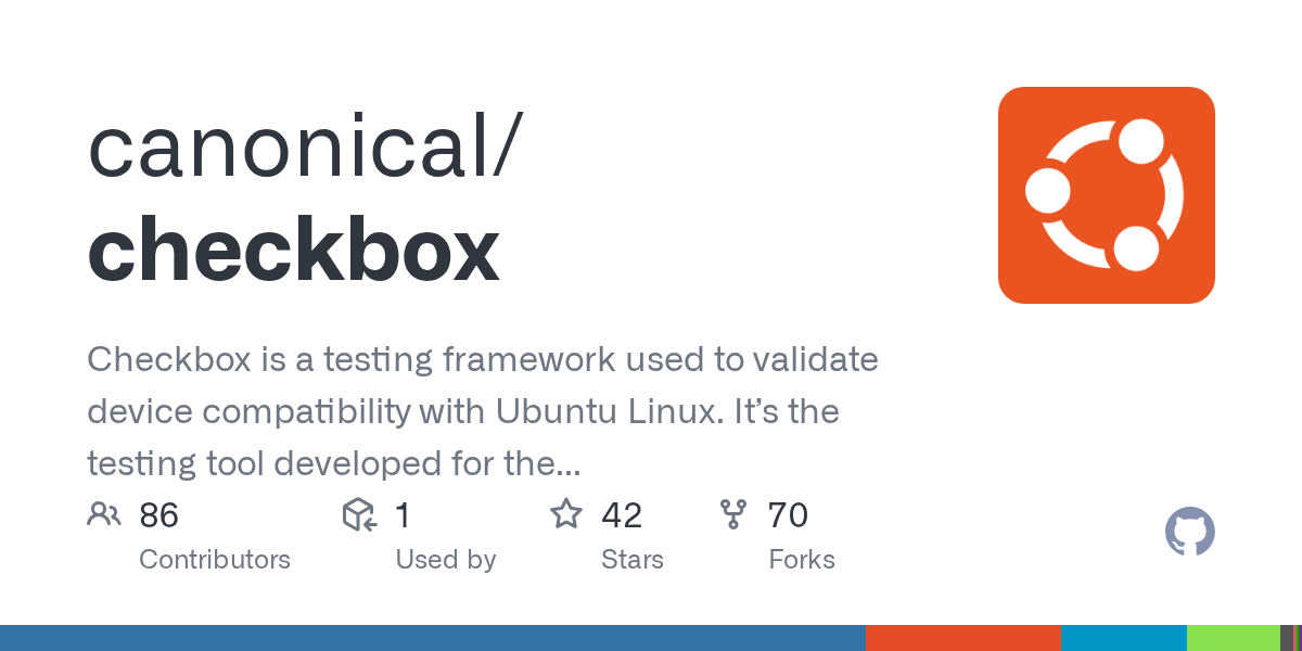 GitHub canonical/checkbox Checkbox
