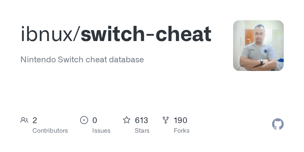 GitHub ibnux/switchcheat Nintendo Switch cheat database