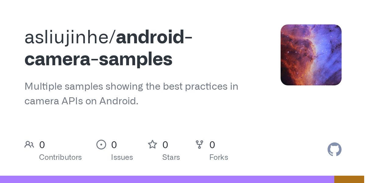 GitHub asliujinhe/androidcamerasamples Multiple samples showing