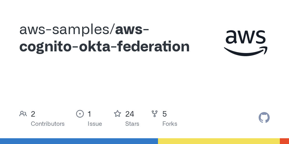 GitHub awssamples/awscognitooktafederation