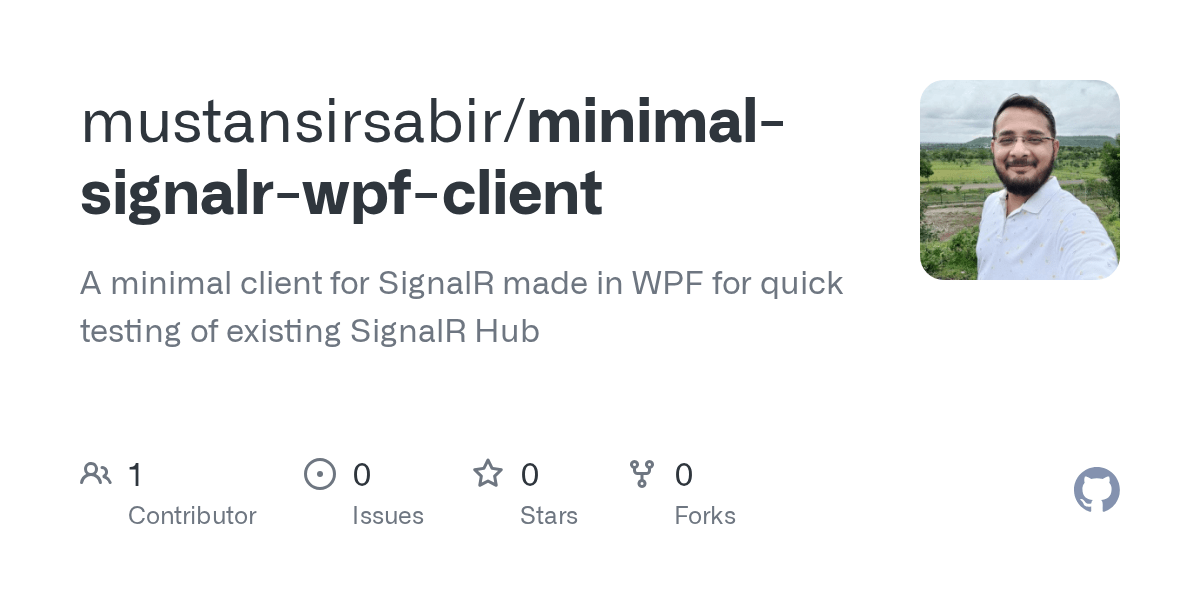 GitHub mustansirsabir/minimalsignalrwpfclient A minimal client