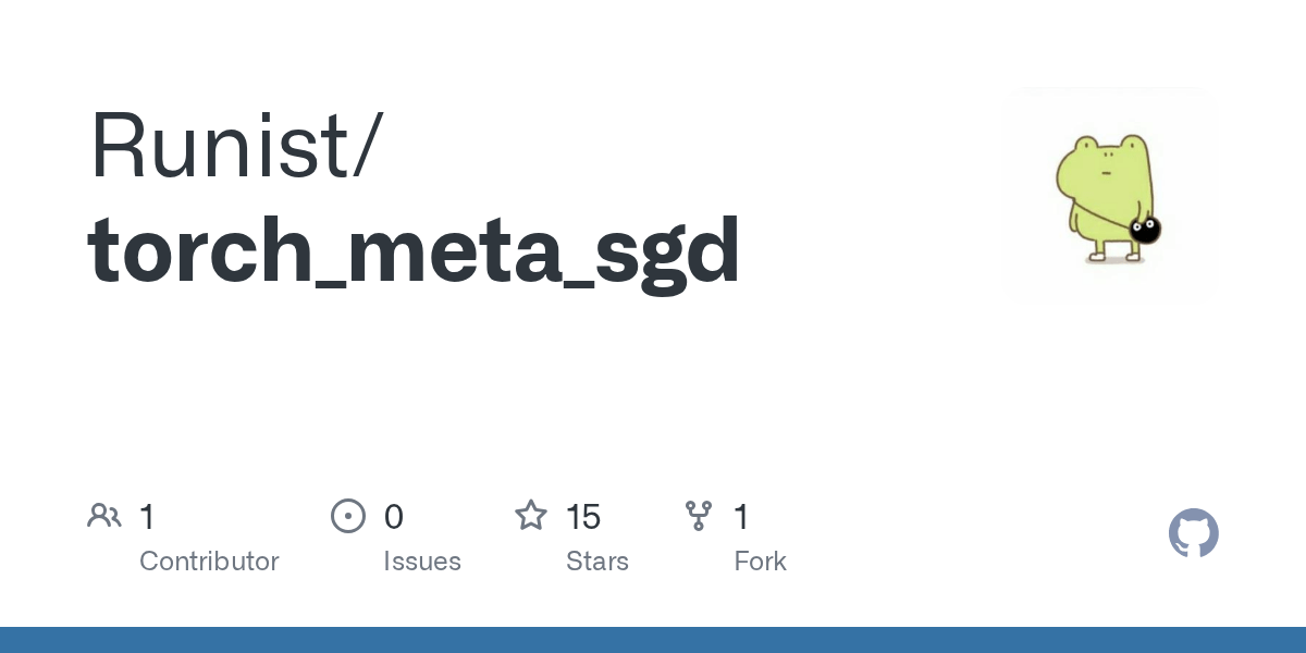 GitHub Runist/torch_meta_sgd