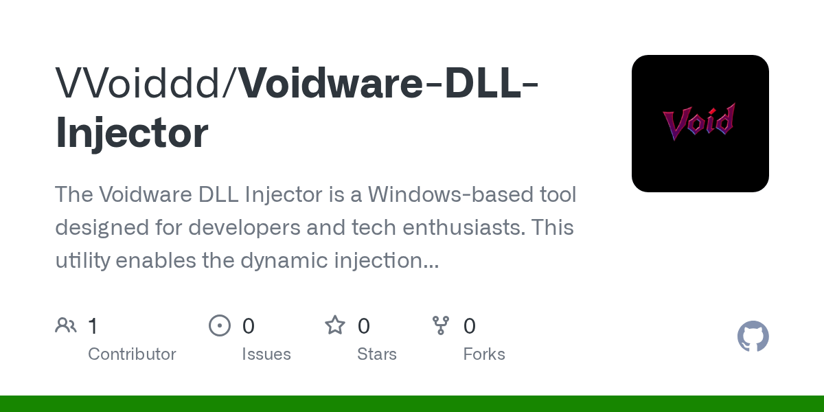 GitHub VVoiddd/VoidwareDLLInjector The Voidware DLL Injector is a